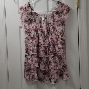 White floral top
